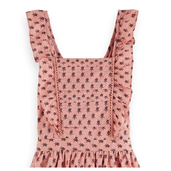 Scotch & Soda All over Print Pinafore Girl's Sundress size 8 NEW - Picture 11 of 12